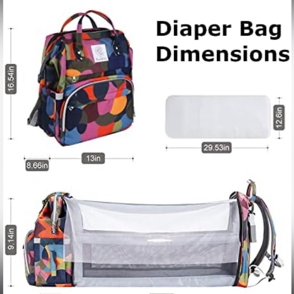 Backpack diaper bag - Picture 4 of 7